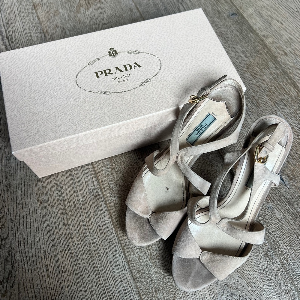 Prada heels 37.5
